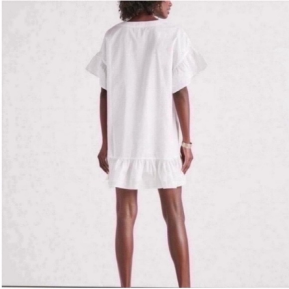 Lucky Brand White Tiered Resort Mini Dress - Picture 4 of 11